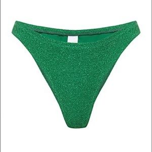 Good American Sparkle Better Bikini Bottom, Size 7, NWOT